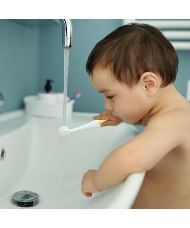 FRCOLOR Cute Manual Toothbrush with Soft Bristles - Yellow - Ideal for Gentle Cleaning - International Shipping Available - Buy Online on GoSupps.com