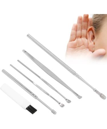 7 Piece Stainless Steel Ear Wax Removal Tool Set with Storage Case | Reusable High Quality Ear Cleaner Kit with Cleaning Brush - Ear Wax Remover - Buy Online on GoSupps.com