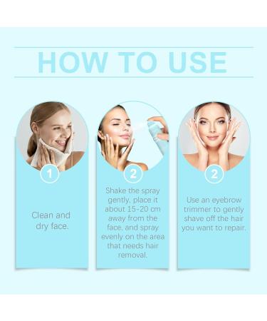 Hair Identifier Spray for Face Shaving - Dermaplaning Spray 114ml - Clearly Highlights Facial Hair for Precise Shaving and Smooth Skin - Perfect for Dermaplaning and Facial Hair Removal - Buy Online on GoSupps.com
