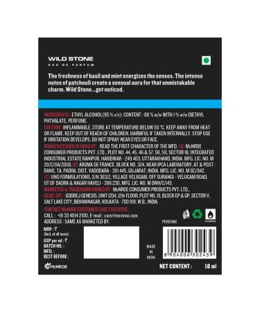 Wild Stone Ultra Sensual Perfume Spray For Men 50Ml - Buy Online on GoSupps.com