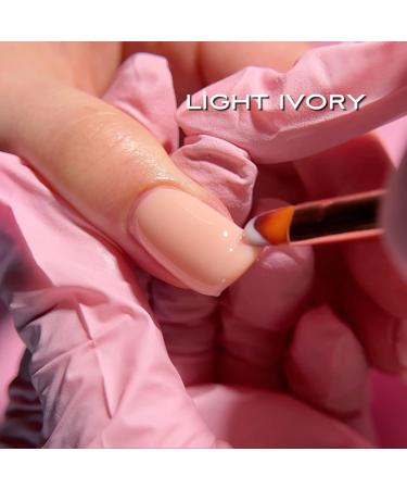 SINCERO SALON Builder Gel Color - Light Ivory - Builder Gel For Nails - 2in1 for Nail Extension and Shaping - Long Lasting Nail Builder Gel - UV Builder Gel Nail Strengthener for Weak Nails - 15ml - Buy Online on GoSupps.com