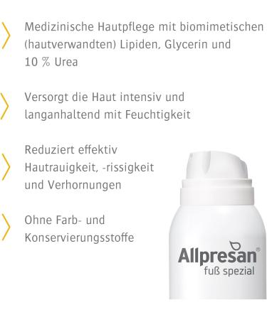  Allpresan Allpresan Foaming Foot Cream - Mango Scent - For very dry skin - For daily care of very dry feet - 2 x 125 ml - Buy Online on GoSupps.com