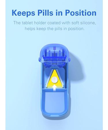 Pill Cutter with Blade Guard - VVM Pill Splitter for Small or Large Pills, Vitamins, Tablets - Medicine Cutter - Buy Online on GoSupps.com