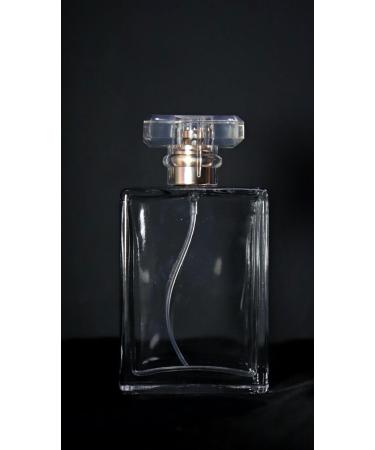 50ml Empty Rectangular Glass Perfume Bottle with Atomizer - Ideal for Travel & DIY Fragrances | International Shipping Available - Buy Online on GoSupps.com