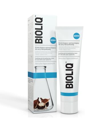 Dermo Soothing and Strengthening Cream for Couperose Skin - Reduces Redness and Irritation Strengthens Capillaries Hydrates and Nourishes Skin - Enriched with Horse Chestnut Extract - 50ml
