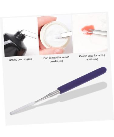 Beavorty palette stick Nail Art Stirring Tools nail art spatula makeup spatula Mixing Rod cosmetic mixing stick nail manicure tool nails gel Nail Art Tool Stainless steel nail polish - Buy Online on GoSupps.com