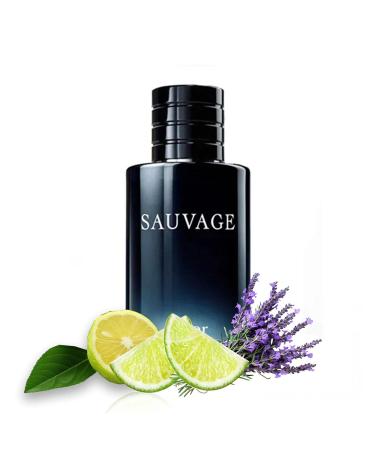 D. Sauvage Cologne for Men Eau De Toilette 3.4oz Fragrance for Men Free Bag Atomizer and KING Car Diffuser Freshner Cologne for Men