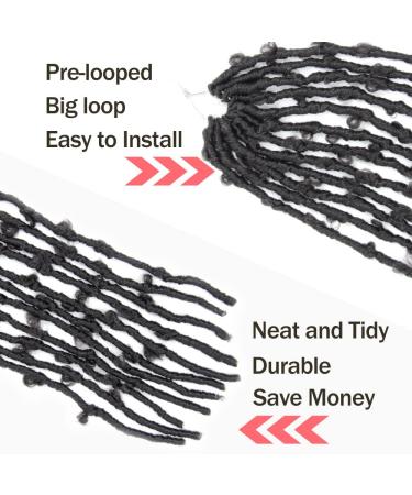 10 Inch Butterfly Locs Crochet Hair 6 Packs - Super Light Weight Soft Locs - Short Faux Distressed Braids - 2 Off Black - Buy Online on GoSupps.com