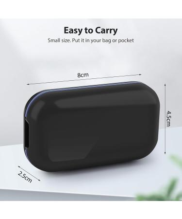 Opret Pill Cutter Splitter with Blade for Small & Large Pills - Black | Cut Tablets, Vitamins, Medicines in Half/Quarter - Buy Online on GoSupps.com