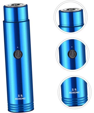 Rechargeable Mini Electric Shaver for Men - Durable Beard Trimmer & Hair Removal Device | Compact Razor 10.6x2.6cm - Ideal for Travel - Buy Online on GoSupps.com