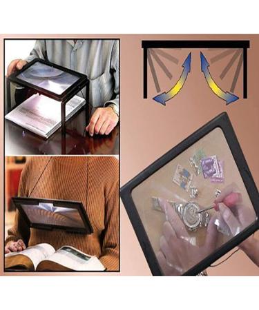 JTIAN 3X Large Full Page Magnifier with 12 LED Lights Foldable Flip-Out Legs Dual Power Supply Modes- Ideal for Hands Free Reading Low Vision Seniors with Aging Eyes - Buy Online on GoSupps.com
