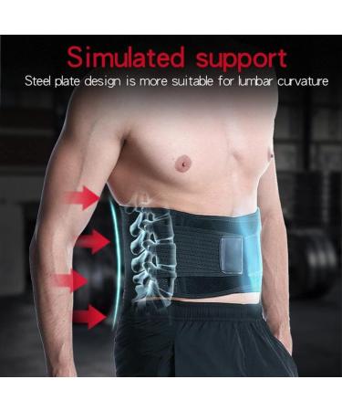Buy Lumbar Support Brace for Waist Pain & Back Injury Relief - Fitness & Weightlifting Support Belt - Sport Svart L - Buy Online on GoSupps.com