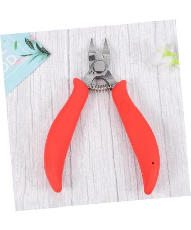SKISUNO Skin Plier Nail Pedicure Tools Professional Cuticle Nippers Cuticle Pliers Cuticle Manicure Tools Scraper Tool Manicure Nipper Nursing Red Stainless Steel Leather Pliers - Buy Online on GoSupps.com