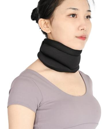 Soft Foam Neck Brace Cervical 2 Pack 2024 Neck Brace Cervical Neck Brace for Snoring Sleeping Soft Cervical Collar Neck Brace for Neck Pain Neck Support Pink yl-105023(C-Black(2 Pack)) - Buy Online on GoSupps.com