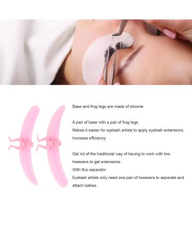 Eyelash Separator Tool - Washable Reusable Silicone Lash Extension Separator | Beauty Salon Essentials | Rose Red - Buy Online on GoSupps.com