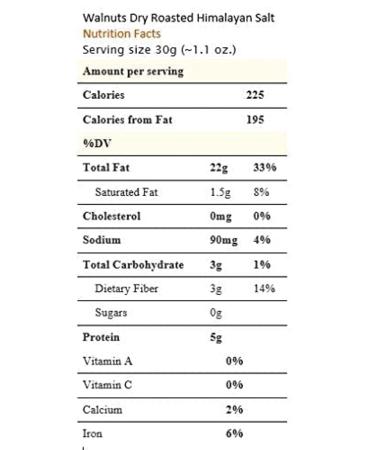 Farm Fresh Nuts 1lb Dry Roasted Himalayan Salted California Walnuts - Omega 3 Rich Super Crunchy Snack - Buy Online on GoSupps.com