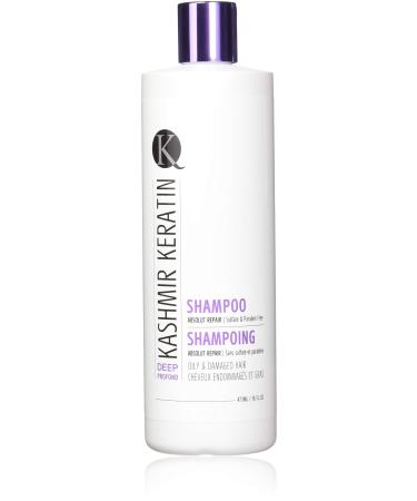Shampoo- Deep Ideal for Oily Hair - Absolute Repair Smoothing Treatment for Healthier Vibrant Hair- Sulfate & Paraben Free (16 Fl Oz)
