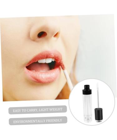 SOLUSTRE 4 pi ces Flacons Vides pour Gloss L vres R utilisables Tubes Transparents Pratiques pour Maquillage Rechargeables et Portables avec Bouchons Noirs - Buy Online on GoSupps.com