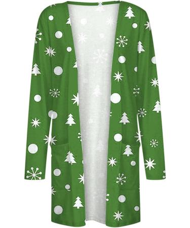 Yihaojia Christmas Cardigan for Women 2023 Ugly Christmas Cardigan for Women Ugly Christmas Cardigan Sweaters for Women Green#5 Small - Buy Online on GoSupps.com