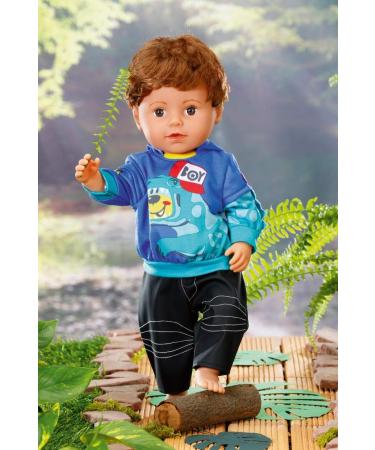 Baby Born Boy Outfit 43 cm for Toddlers 3+ - Easy for Small Hands - Includes Hoodie, Trousers & Hangers - Buy Online on GoSupps.com