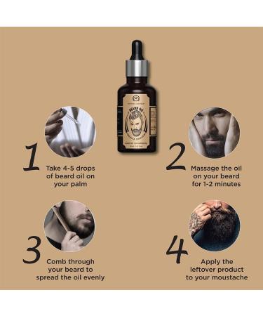 The Man Company Advanced Beard Growth Oil for Men with Argan & Geranium Nourishes and Strengthens Beard for Faster Growth for Beard Softness Shine & Patchy Beard 30 ml - Buy Online on GoSupps.com