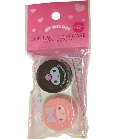 Sanrio My Melody Kuromi Contact Lens Case with Zip Bag - Soft Lens Storage Solution - Buy Online on GoSupps.com