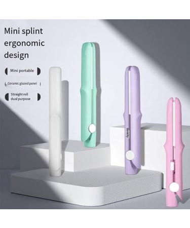 Gadgetcab Curling Iron Gadgetcab Mini Curling Iron 2-in-1 Mini Curling Wand &Flat Iron Hair Straightener Mini Dual-Purpose Curling Iron (Dark Purple) - Buy Online on GoSupps.com