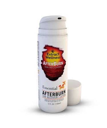 All-in-One AfterBurn Tan Recovery Lotion Doctor-Formulated Aftersun Lotion w/ Natural Ingredients & 14 Essential Oils for All Ages After Sun Care Lotion for Deep Hydration & Peeling Minimization