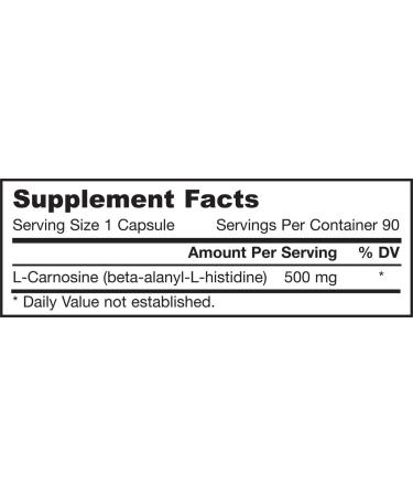 Jarrow Formulas L-Carnosine - 90 vcaps - Buy Online on GoSupps.com