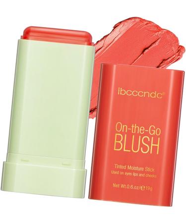 Kokiya Makeup Blush Blusher Professional Silky for Eyes Lips Cheeks Long wearing Portable Moisturizing Cosmetics Lip and Cheek Tint Orange - Buy Online on GoSupps.com