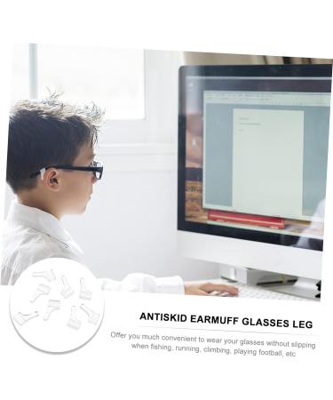 Housoutil 100 Pc Silicone Glasses Leg Covers - Anti-Slip Ear Holders & Protectors for Glasses - Durable Temple & Handle Grip Gel - Buy Online on GoSupps.com