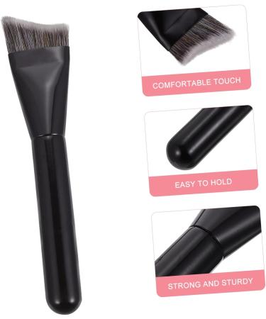 DOITOOL 1 Pc Makeup Brush Foundation Brush for Powder Makeup V-shaped Fixed-point Contouring Brush Bright Black Contouring Brush Black Makeup Bionic Fur The Brush Delicate - Buy Online on GoSupps.com