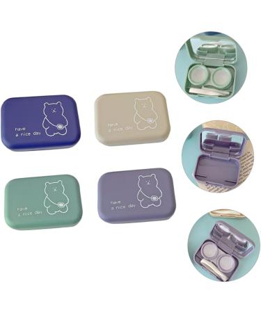 Buy SOLUSTRE 4pcs Contact Lens Case Set - Waterproof Travel Box for International Shipping - Buy Online on GoSupps.com
