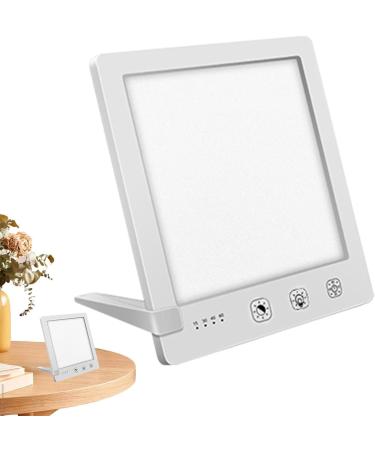 Sunlight Lamp 10000 Lux - 10000 Lux Bright Sunlight Lamps | Foldable Stand Touch Control Home Daylight Lamp with Temperature & Brightness Settings and Timer for Home White - Buy Online on GoSupps.com