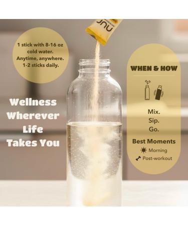 NUR Clear Whey Protein + Electrolytes Drink Mix Fermented BLG Single-Serve Sticks Lemon Kick 12-Pack Lactose-Free Keto-Friendly Zero Sugar No Artificial Sweeteners Daily Hydration - Buy Online on GoSupps.com