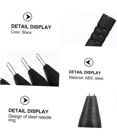 IWOWHERO 4pcs Hearing Aids Earmold Cleaning Rods Steel Needle Rods for Earwax Removal Ear Cleaning Tools Abs Material - Buy Online on GoSupps.com