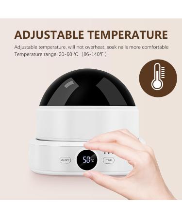 Electric Nail Soaking Bowl Adjustable Temperature and Display Soak off Gel Polish Dip Powder Remover Manicure Bowl with Timer Setting - Buy Online on GoSupps.com