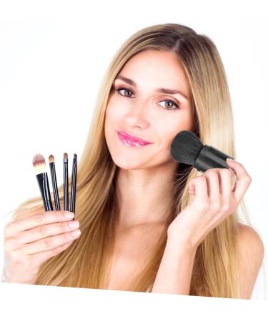 DOITOOL Black Makeup Foundation Brush Blush Makeup Brush Face Makeup Foundation Powder Cream Brush Cosmetic Supplies Mineral Makeup Foundation Bronzer Makeup Shower Stool Liquid Travel 8.3x3.3cm Black - Buy Online on GoSupps.com