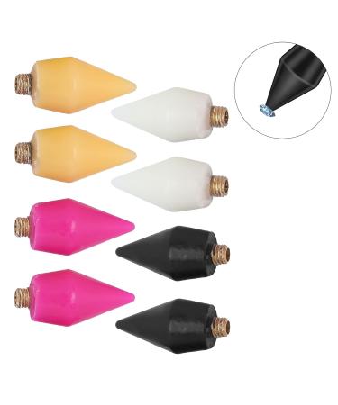 8pcs Nail Rhinestone Picker Wax Head - Replacement Dotting Pen Tips for Easy Bead Pickup | Shop Now! - Buy Online on GoSupps.com
