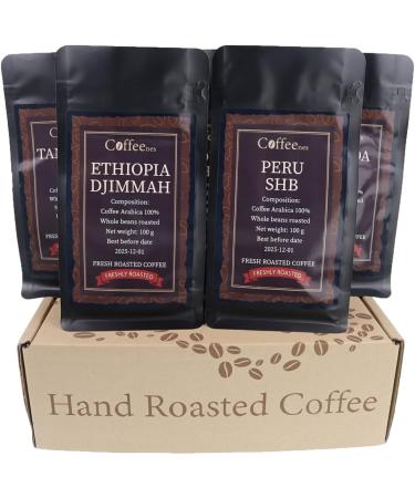 Coffeenes Coffee Beans 8 x 100 g - Assortment of Coffee Beans 8 Flavors - Tasting Box - Arabica Coffee Beans - Coffee Bean Gift Box - Buy Online on GoSupps.com