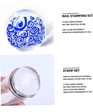 FRCOLOR 4 Fully Transparent Handle with Lid Silicone Seal Nails Kits Nail Art Stamper Manicure Rubber Stamp Decked Accessories Manicure Stamper Nail Kits Peg Board Plastic Child With Cover 6X3cm Transparent Color - Buy Online on GoSupps.com