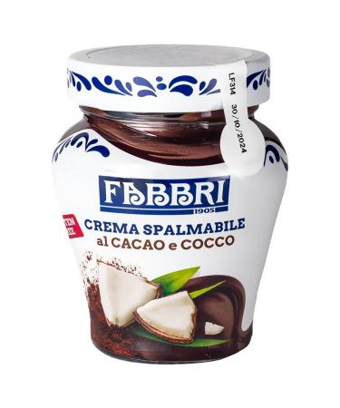 Fabbri Cr me Tartiner 200 g P te Tartiner Gourmande au Cacao et Caramel Sal Id ale Petit-D jeuner et Dessert (Cacao & Noix de Coco)