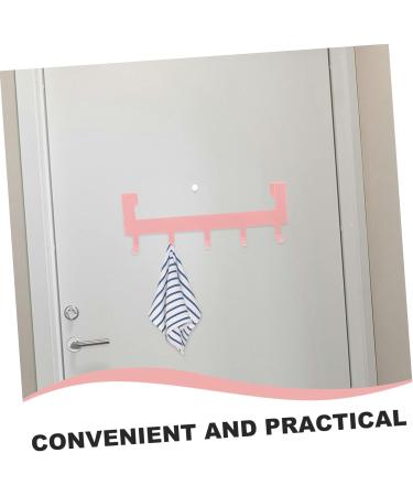 Cabilock Over The Door Towel Rack Over The Door Towel Bar Traceless Hooks Hook up Row Hook Household Size 1 Pink - Buy Online on GoSupps.com