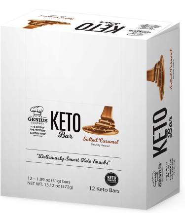 Genius Gourmet KETO Bars Salted Caramel 10 Bars - Buy Online on GoSupps.com