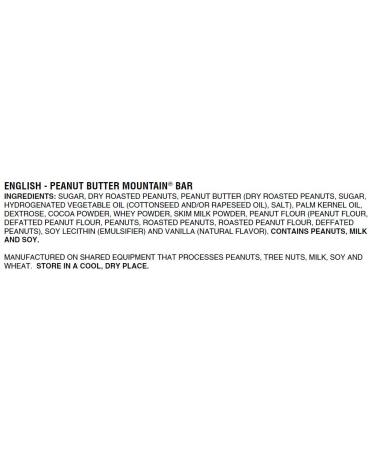 Case of 15 Peanut Butter Mountain Bars - 1.6 oz Bars | Delicious Snack Bars - Buy Online on GoSupps.com