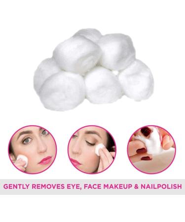 Buy Sainio Cotton Balls - Eye Face Makeup & Nail Paint Remover (Pack of 50) | International Shipping Available - Buy Online on GoSupps.com