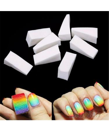 8 Color Gradient Nails Soft Sponges - Nail Art Stamping Tool for Perfect Fade Manicure - Buy Online on GoSupps.com