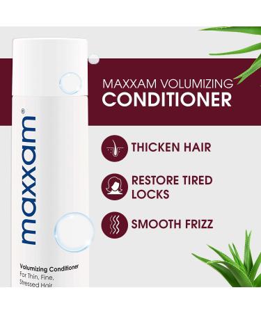 Maxxam Thickening Conditioner for Thin & Fine Hair | Daily Volumizing Hair Care | Color Treated Hair | 10 Fl Oz - Buy Online on GoSupps.com