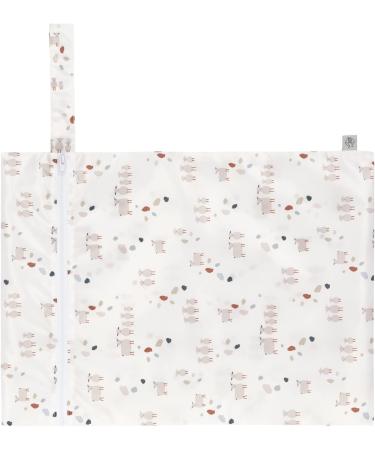 L SSIG Reusable Wet Bag Set for Kids - 2 Pieces Tiny Farmer Dots & Sheep | Eco-Friendly Baby Travel Essentials - Buy Online on GoSupps.com