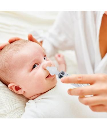 Letterashqp 4-Piece Baby Nasal Syringe Set - Silicone Nasal Douche for Children 10ml Portable Nose Rinse & Suction Tip - Buy Online on GoSupps.com